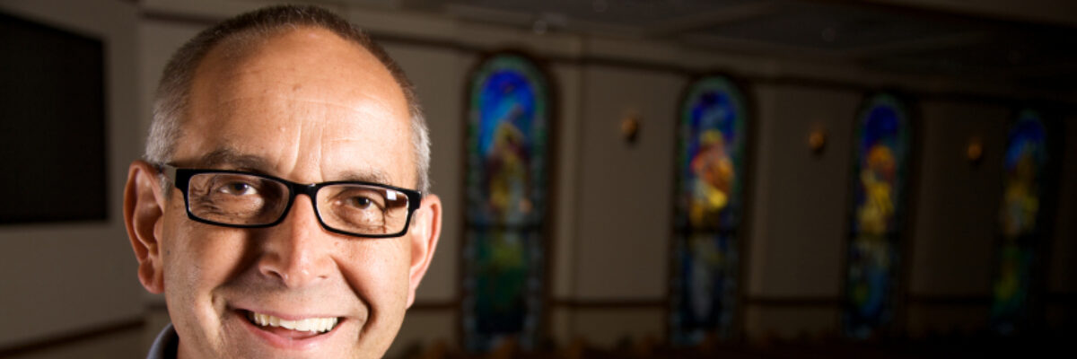 Pastor Smiling in Church