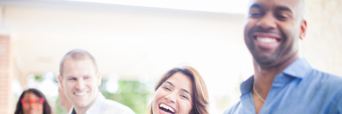 Group of People Laughing