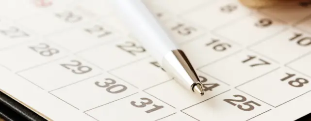 Calendar and computer desk