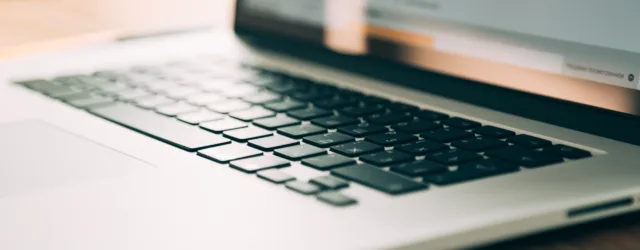Close up of Laptop