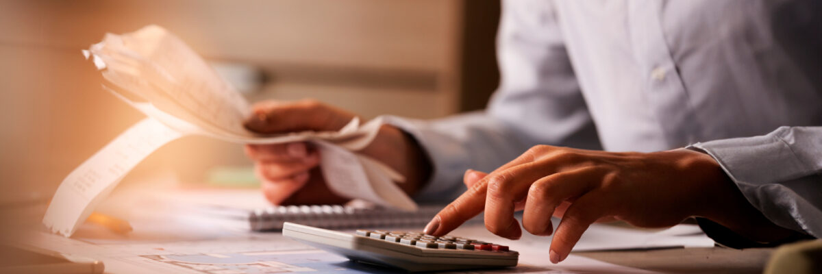 Calculator and bills