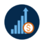 Illustration of a bar chart with ascending values